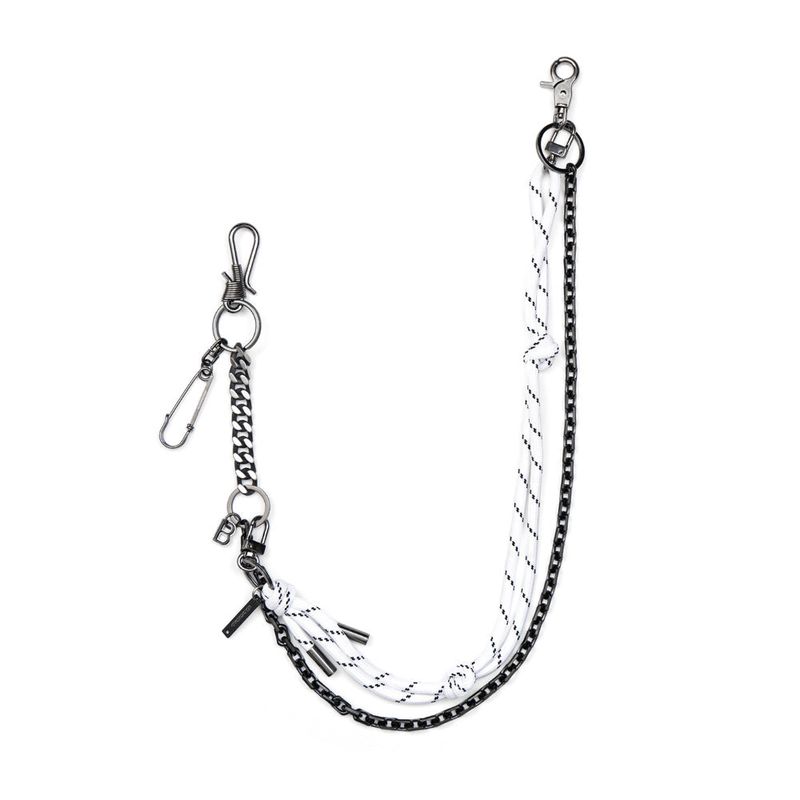 BBD 2-Line Detachable Rope Pants Chain (Black&White)