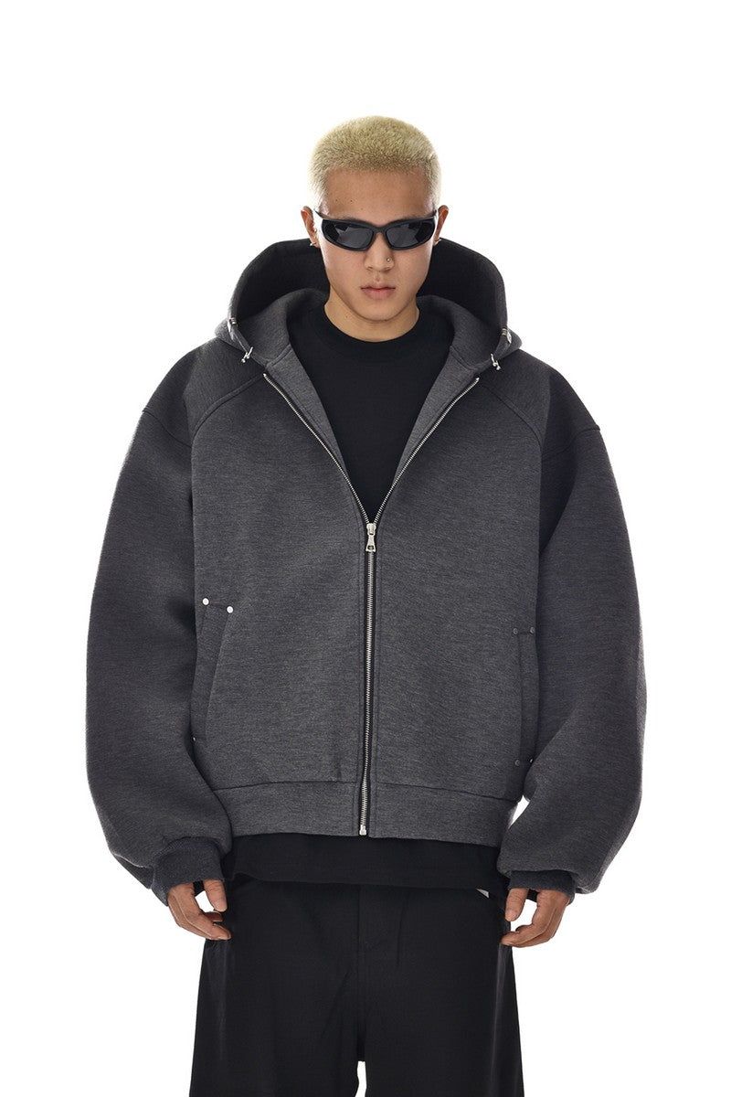 MBEXX（エムビーイーエックスエックス）の「Boxy Heavyweight Zip Hoodie（Tops）」