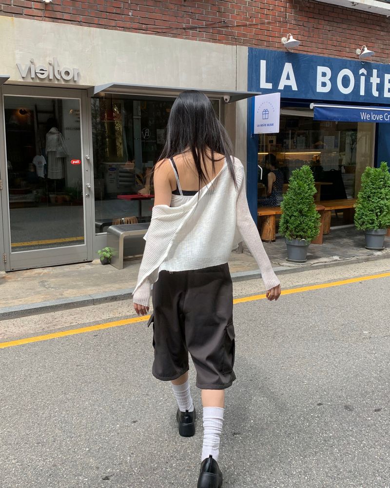 Big cargo bermuda pants