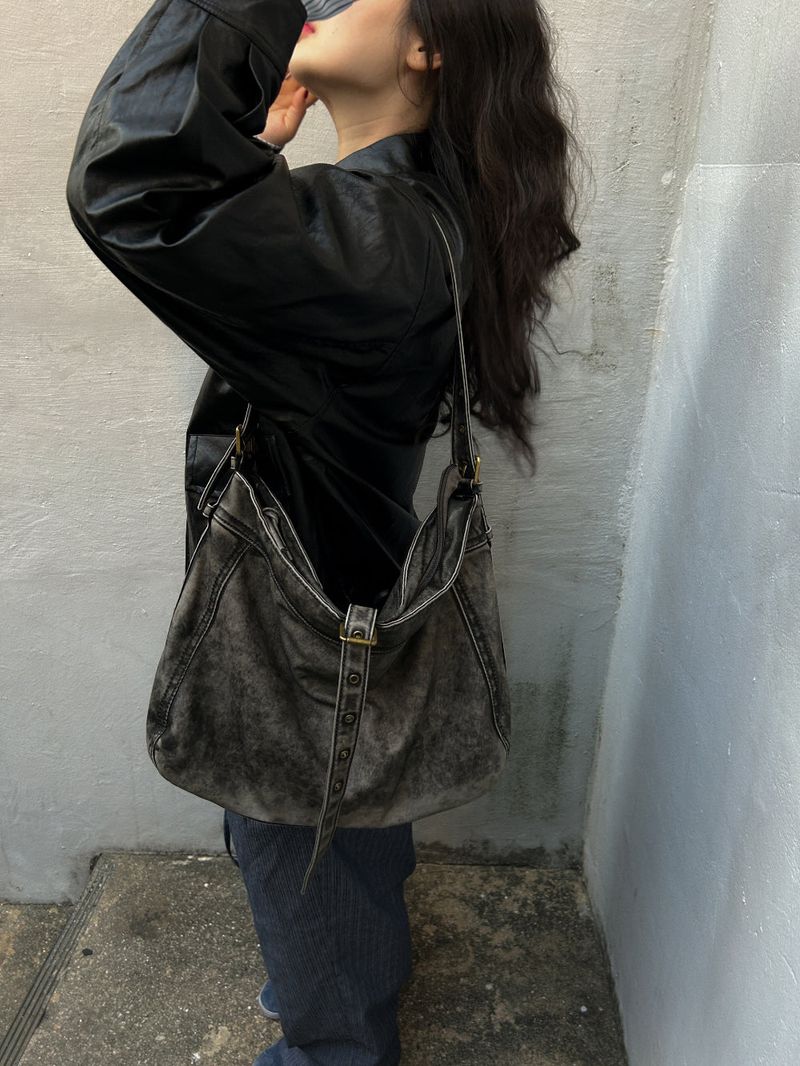 (2color) two-way buckle bag