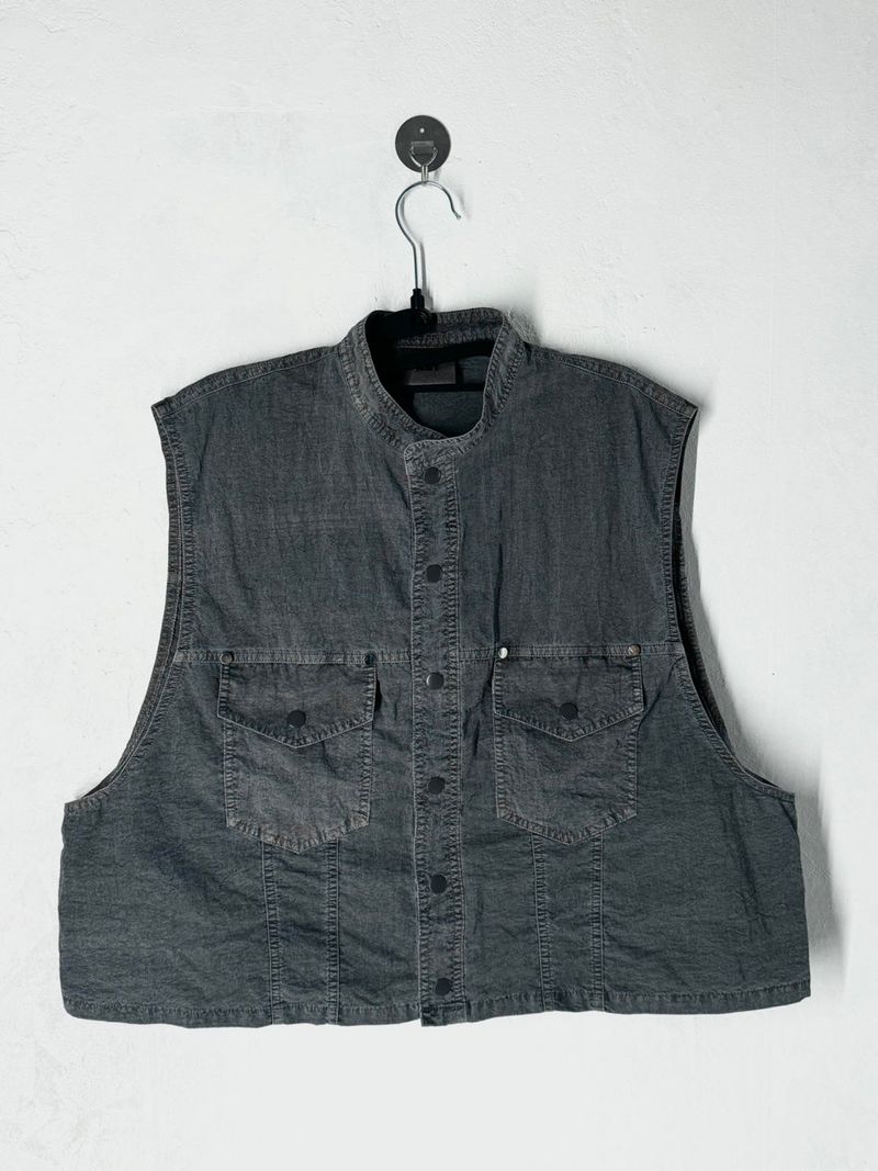 Cropped pigment vest 2C