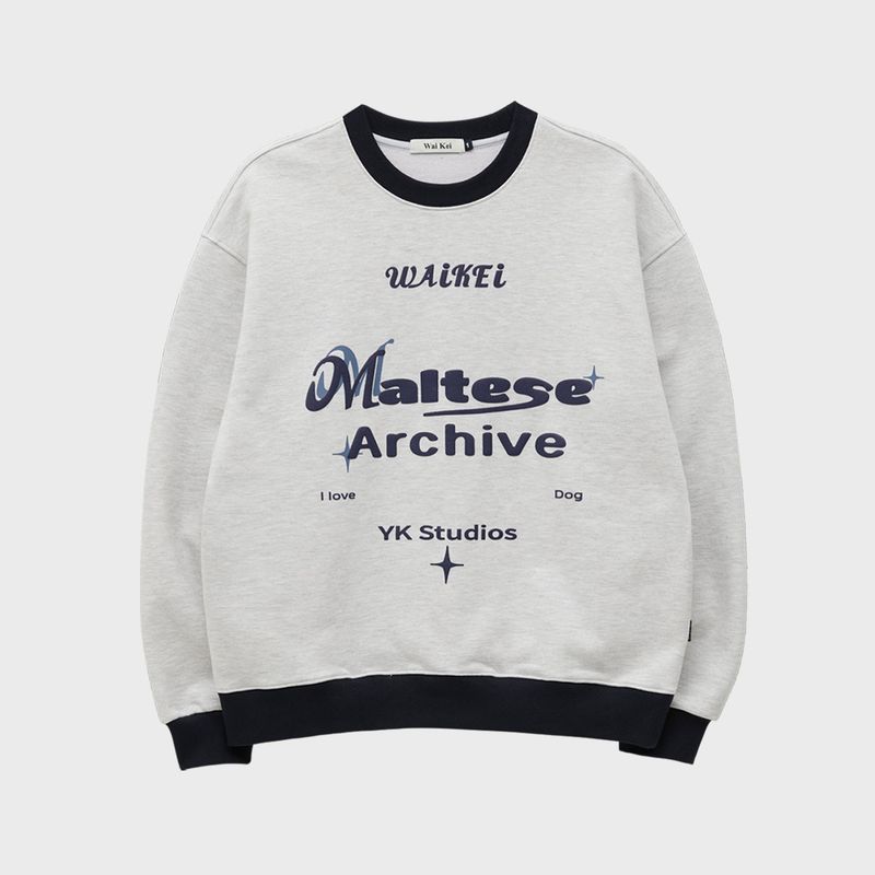 WaiKei(ワイケイ)の「Typography ringer sweatshirts(Tops)」