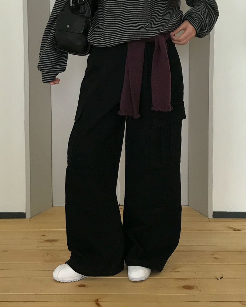 [ORIGINAL] Kinder Pigment Cargo Wide Pants