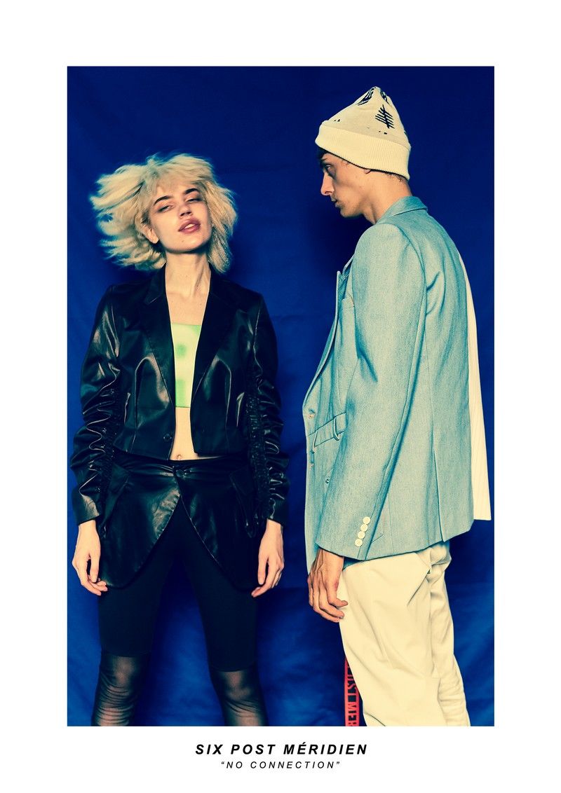 Cropped blazer with sleeve design