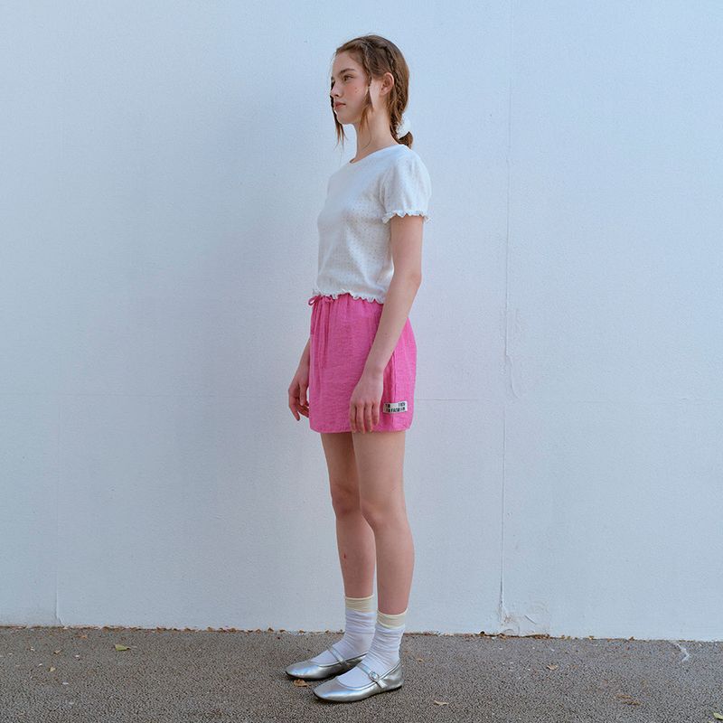 PIN STRIPE MINI SKIRT, PINK