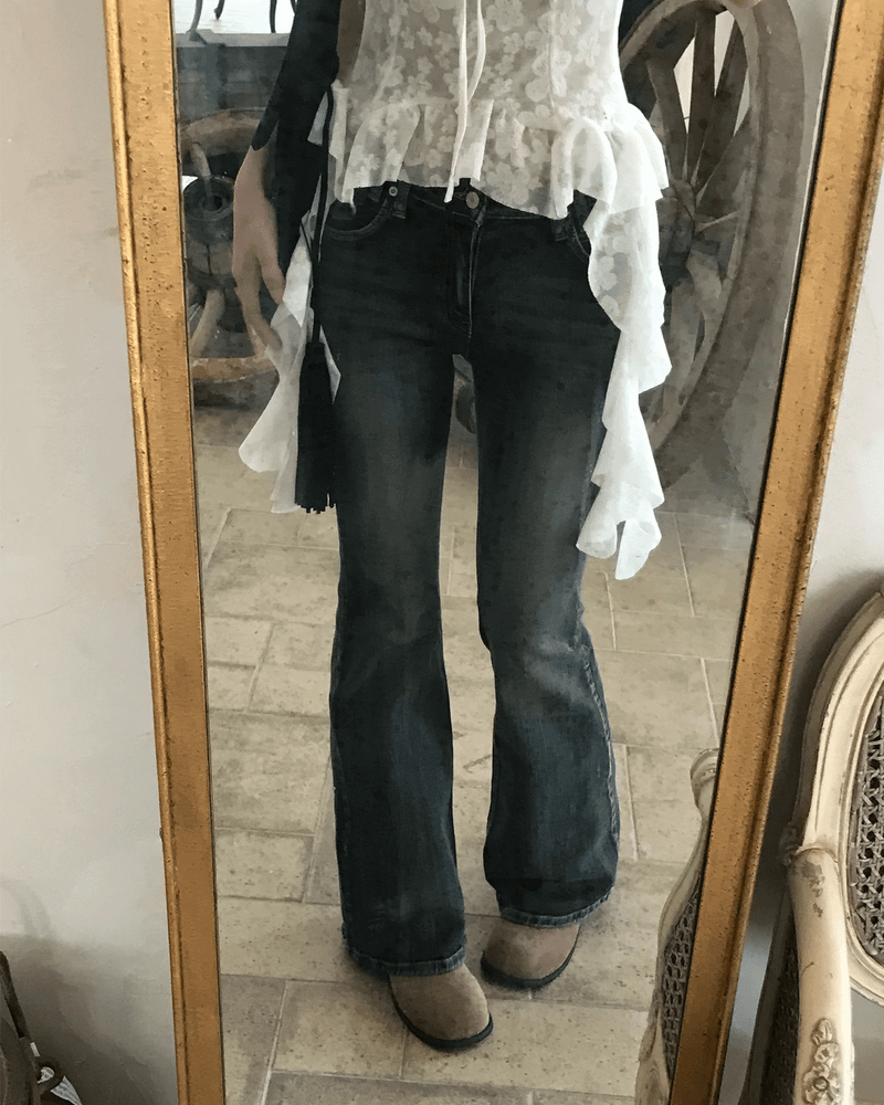 GUSTA（グスタ）の「Bridget Gradient Washing Bootcut Denim Pants（Pants）」