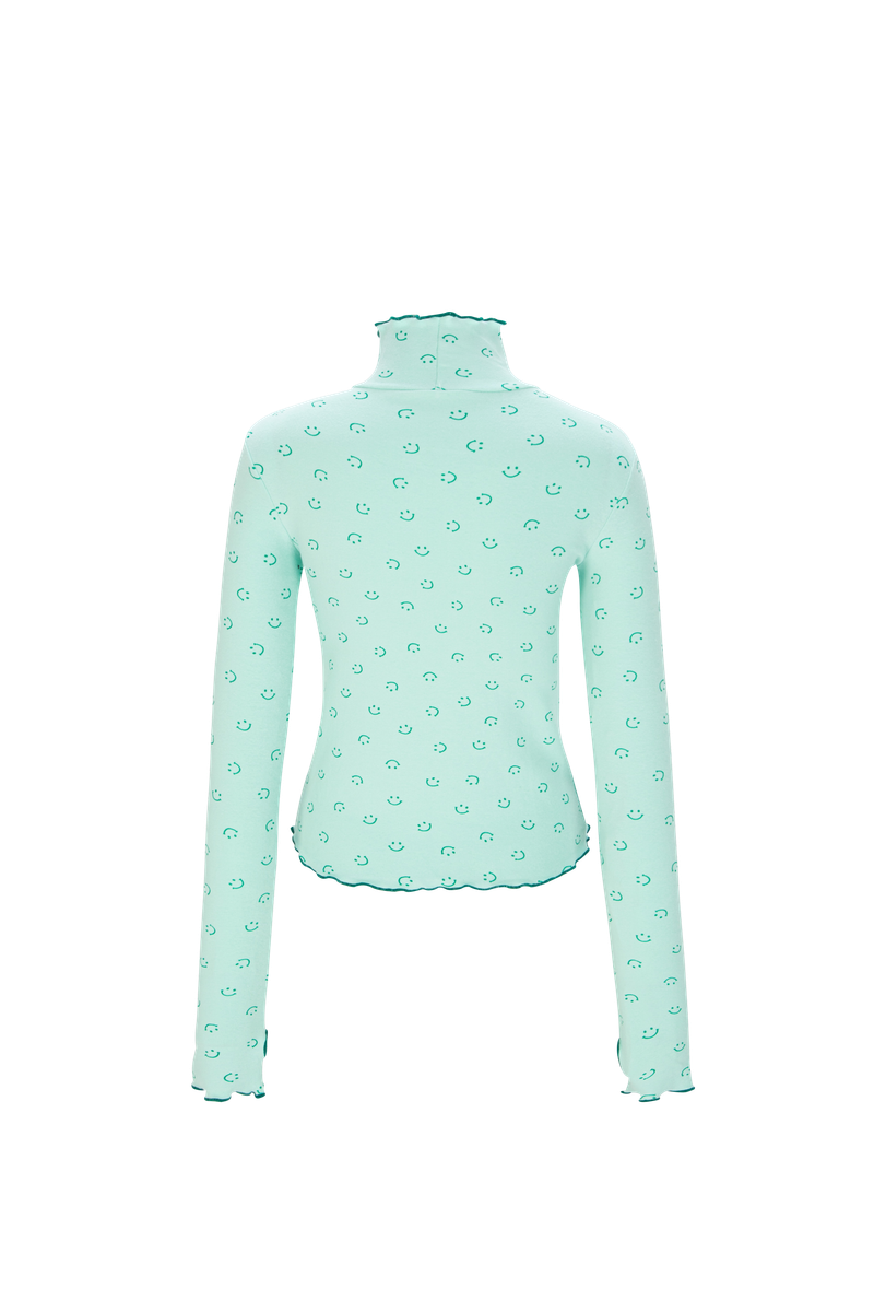 smile turtleneck mint
