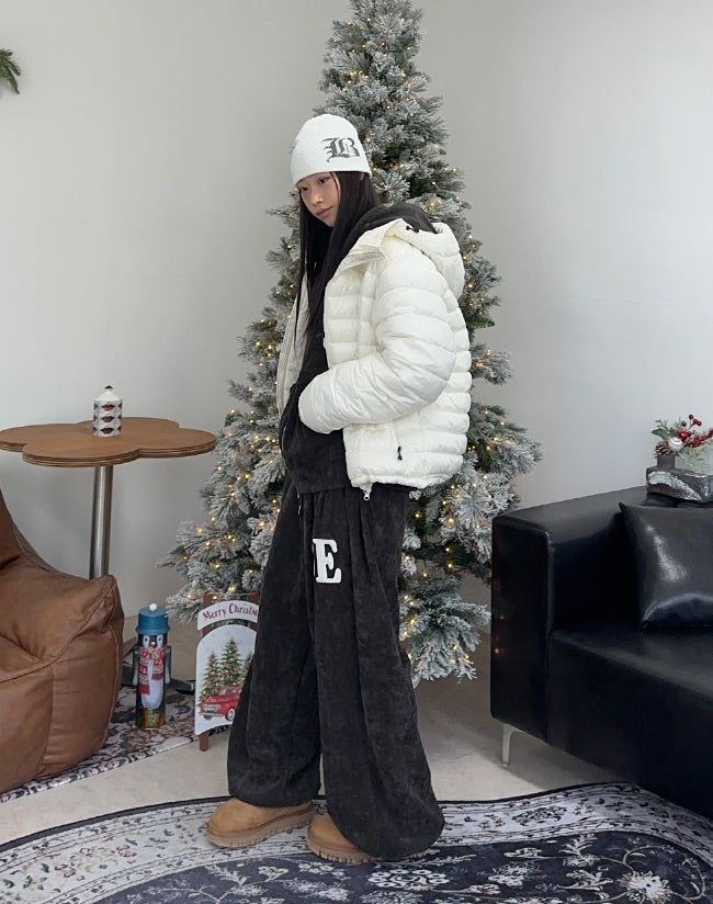 Ruth Velour Patch Training Pants