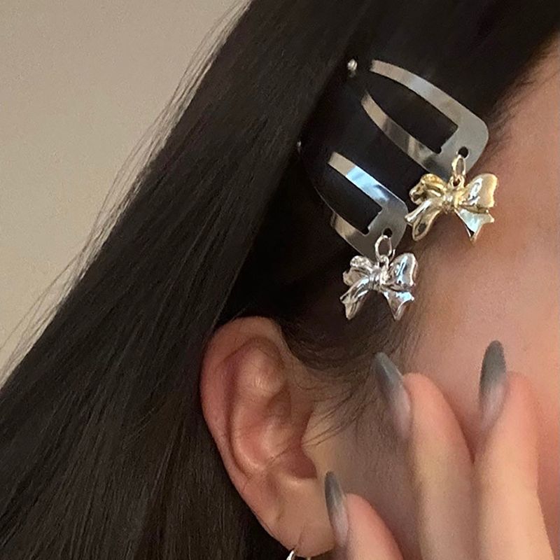 MOSXE（モスクス）の「Ribbon charm hair pin (2color)（Hair Accessories）」