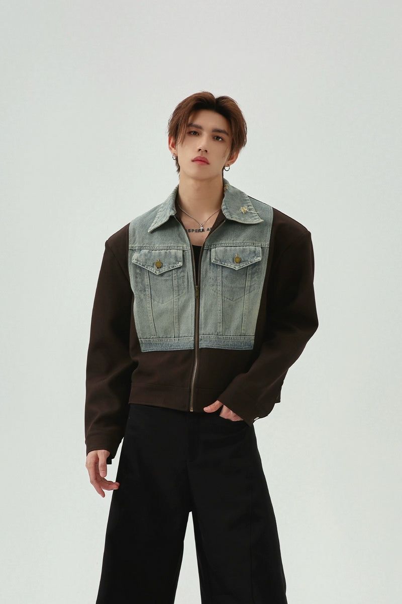 TURNTIDE（ ターンタイド）の「Color Block Vintage Denim Jacket（Jackets/Outerwear）」