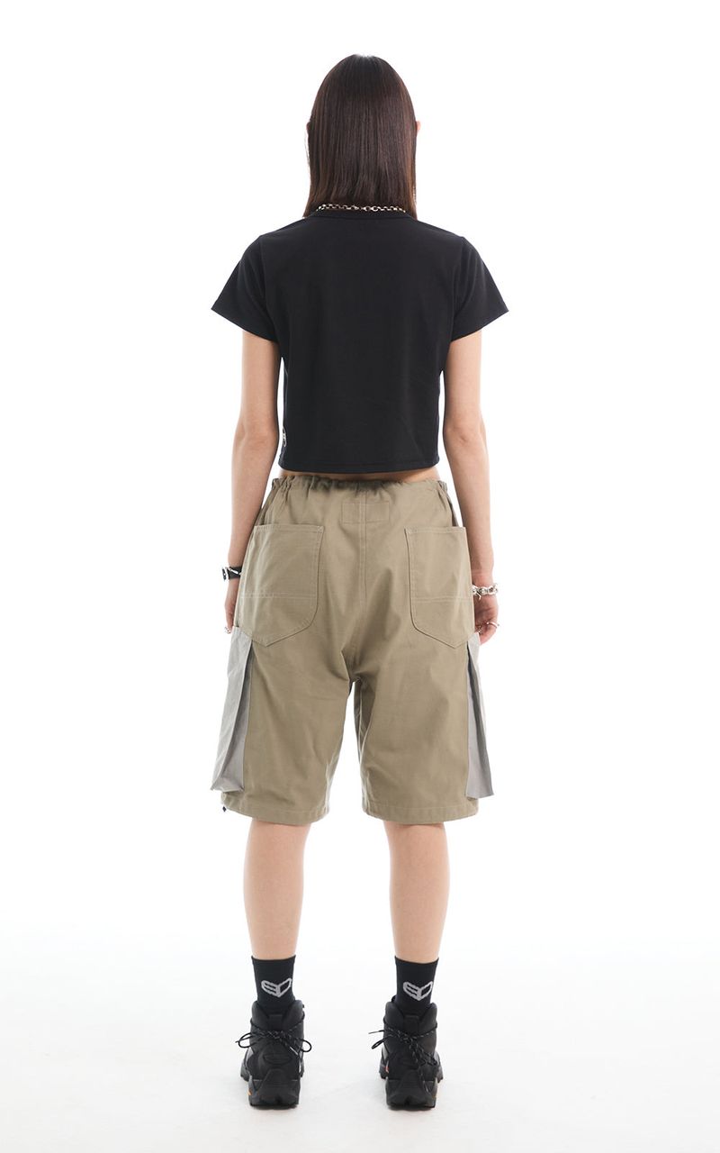BERMUDA DRAWSTRING PANTS_KHAKI