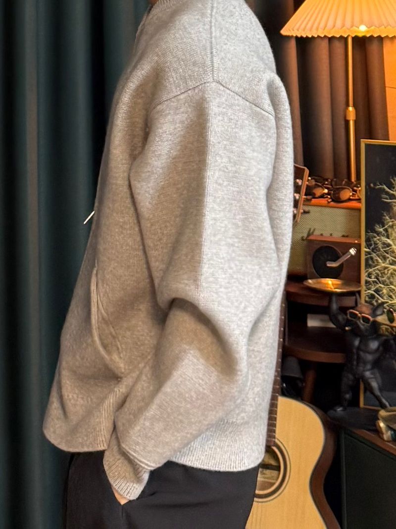 Perion Round Two-Way Cardigan 5COLOR