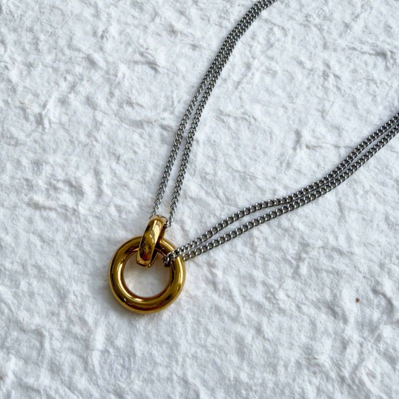 Dual Loop Link Necklace