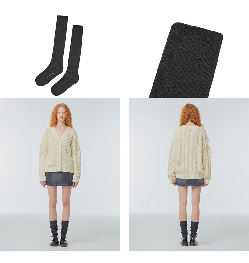 Cotton-blend knee socks 4Pack