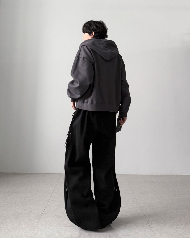 Bound Crop Hood Zip-Up