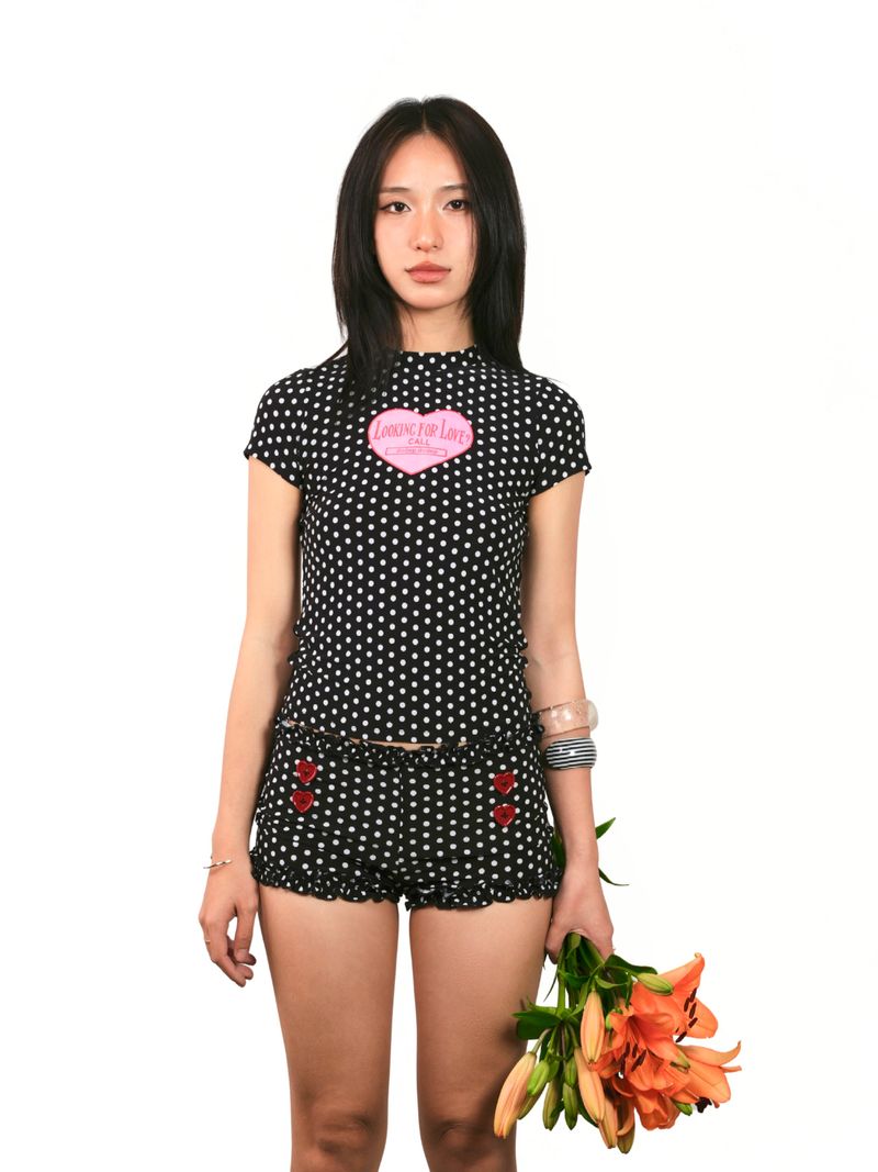 SEND LOVE MINI SHORTS / SEND LOVE ショートパンツ ( SHORT ONLY )