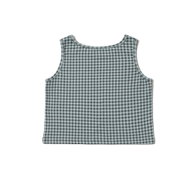 CAT MONSTER CHECK SLEEVELESS