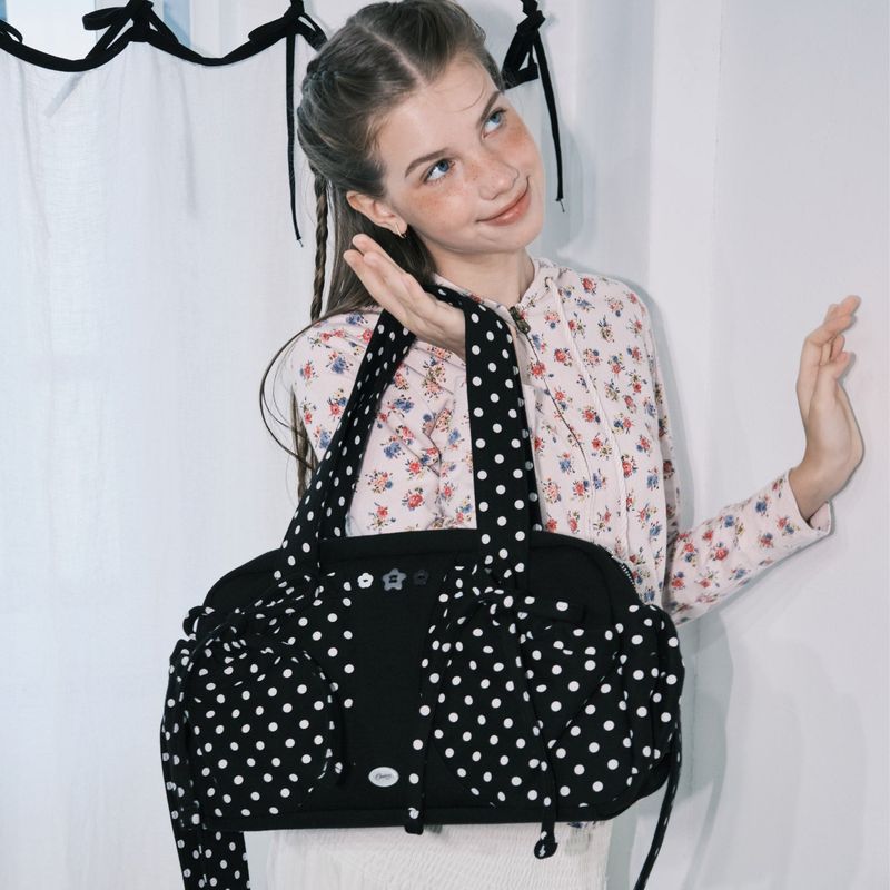 cozing（コジング）の「Dot button bag_black（Bags）」