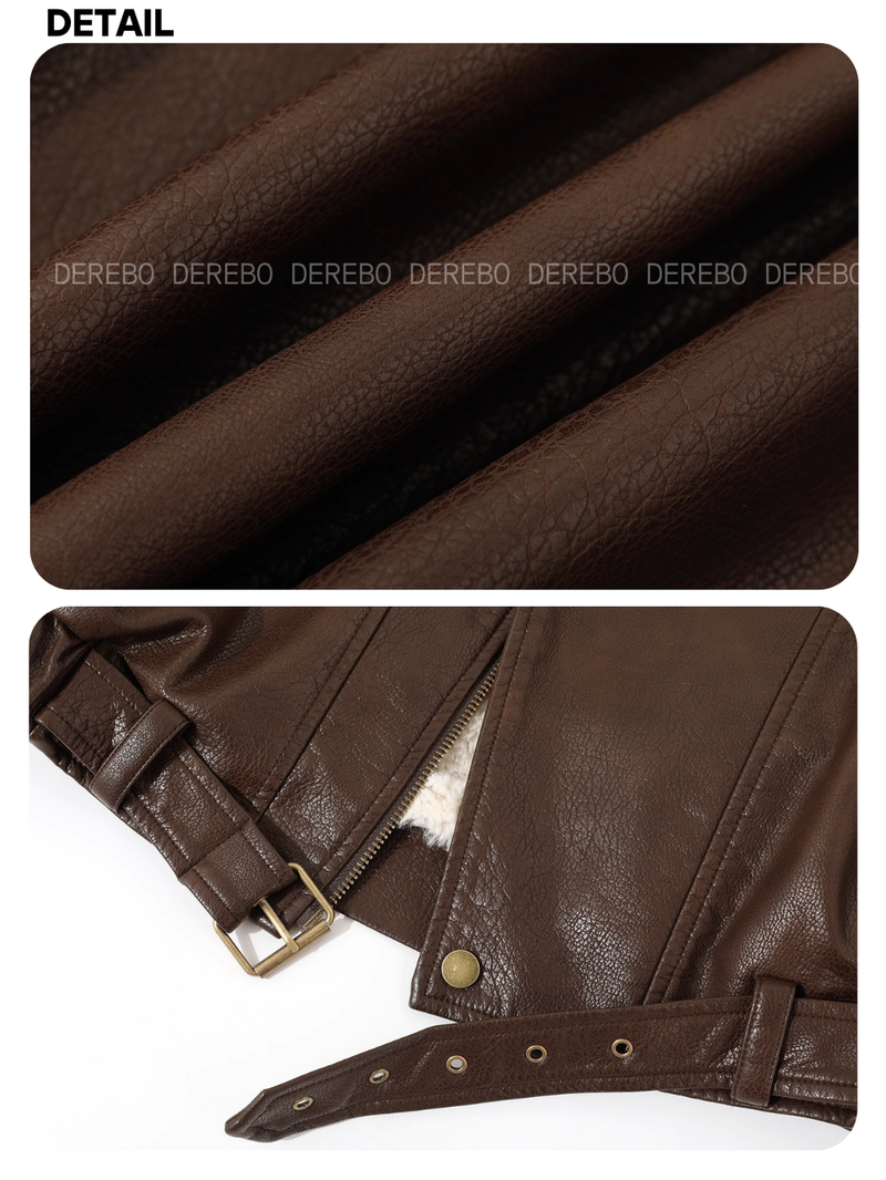 Old Money Stand All-Time Leather Jacket (Winter Fleece)