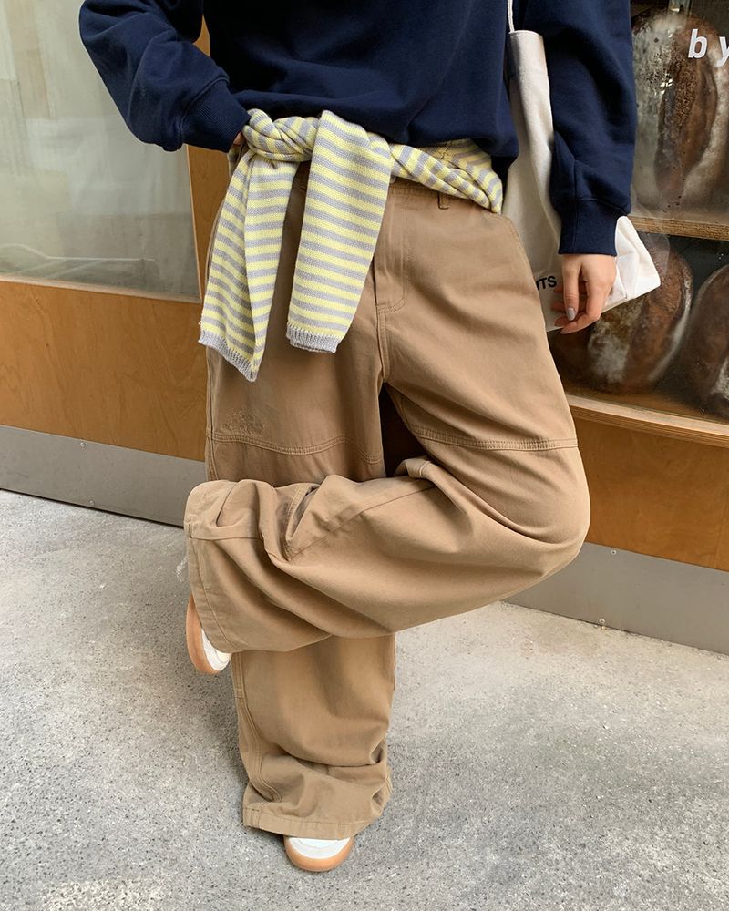 [ORIGINAL] Grape cut cotton pants