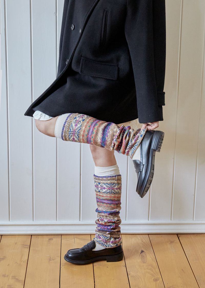 Nordic Knee Socks - Beige