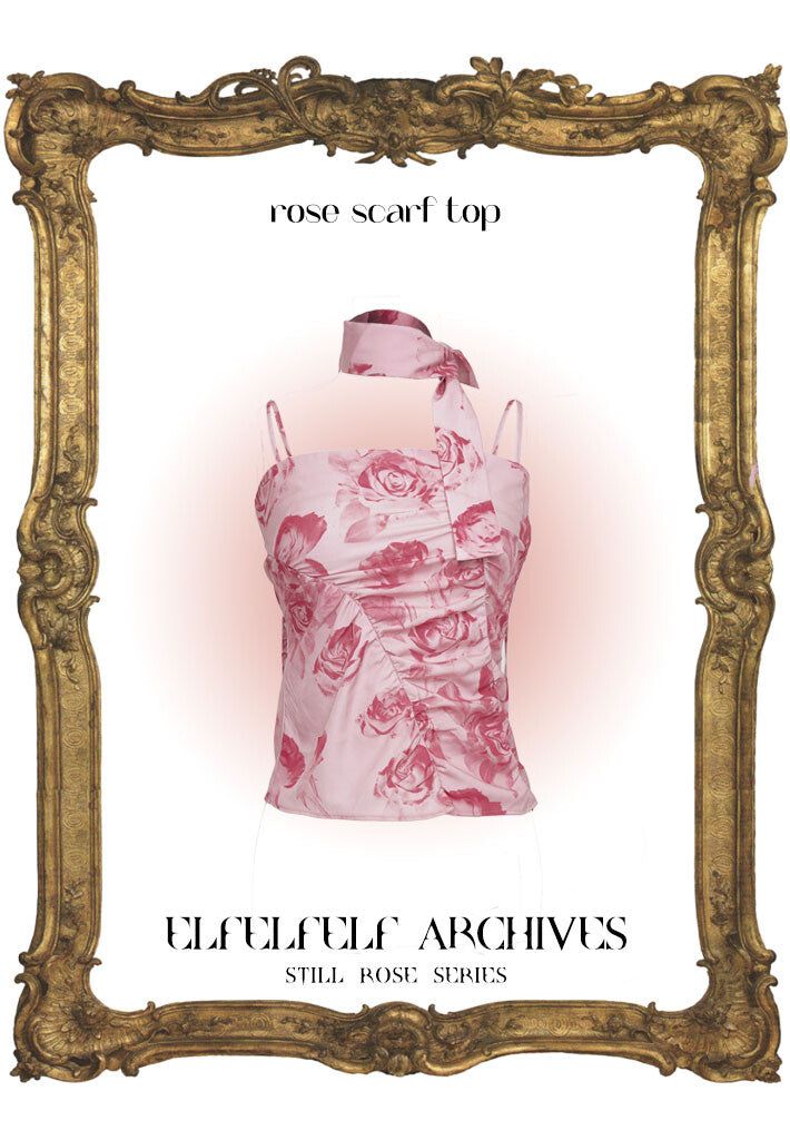 elfelfelf archives（エルフエルフエルフアーカイブ）の「ROSE SCARF TOP[pink]（Tops）」