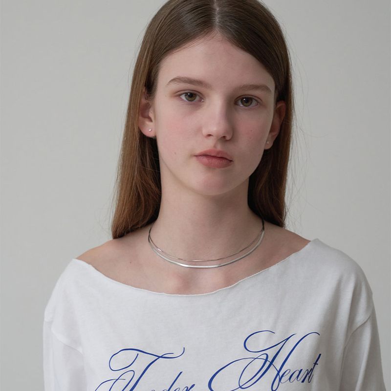 OVT-U(オーブイティーユー)の「Silver 925 Slim Line Snake Chain Necklace(Accessories)」