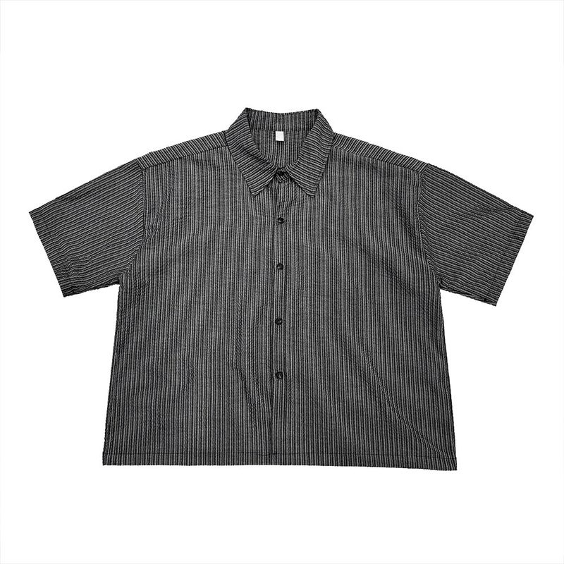Offer Striped Crop Shirt
