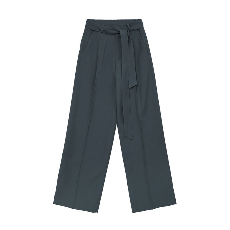 FL Belted Side Banding Wide Slacks (4 colors)