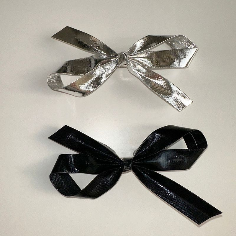 Metalic ribbon hair pin (2color)