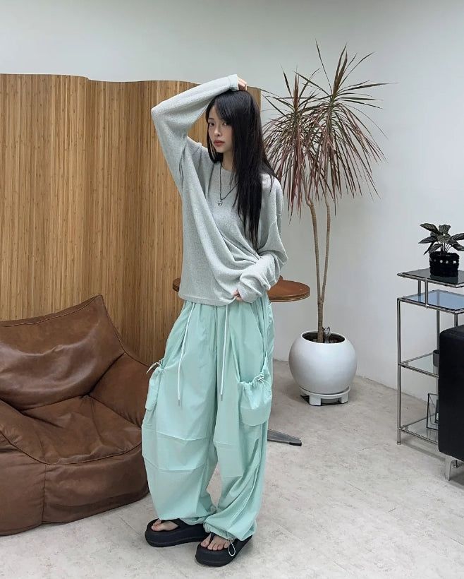 Eren String Pocket Nylon Pants