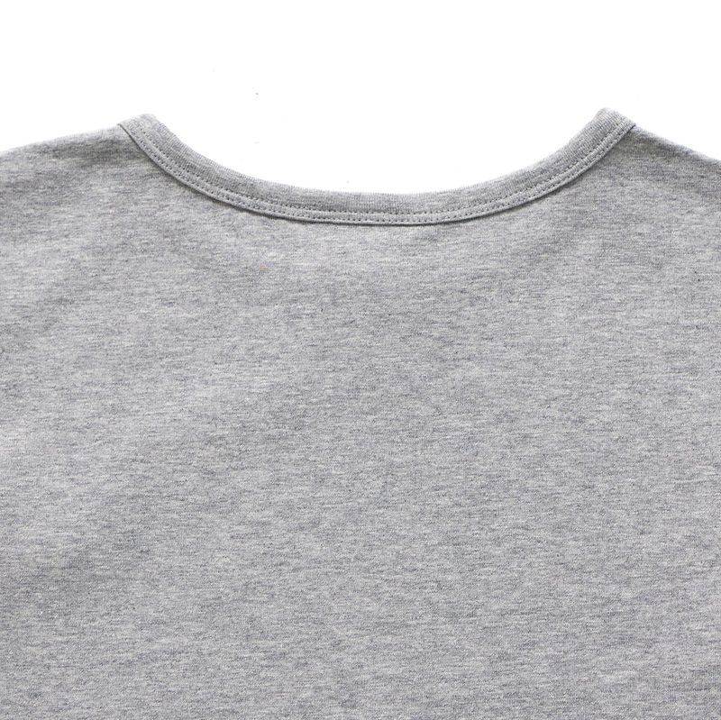 Lettering Crop Tee Grey