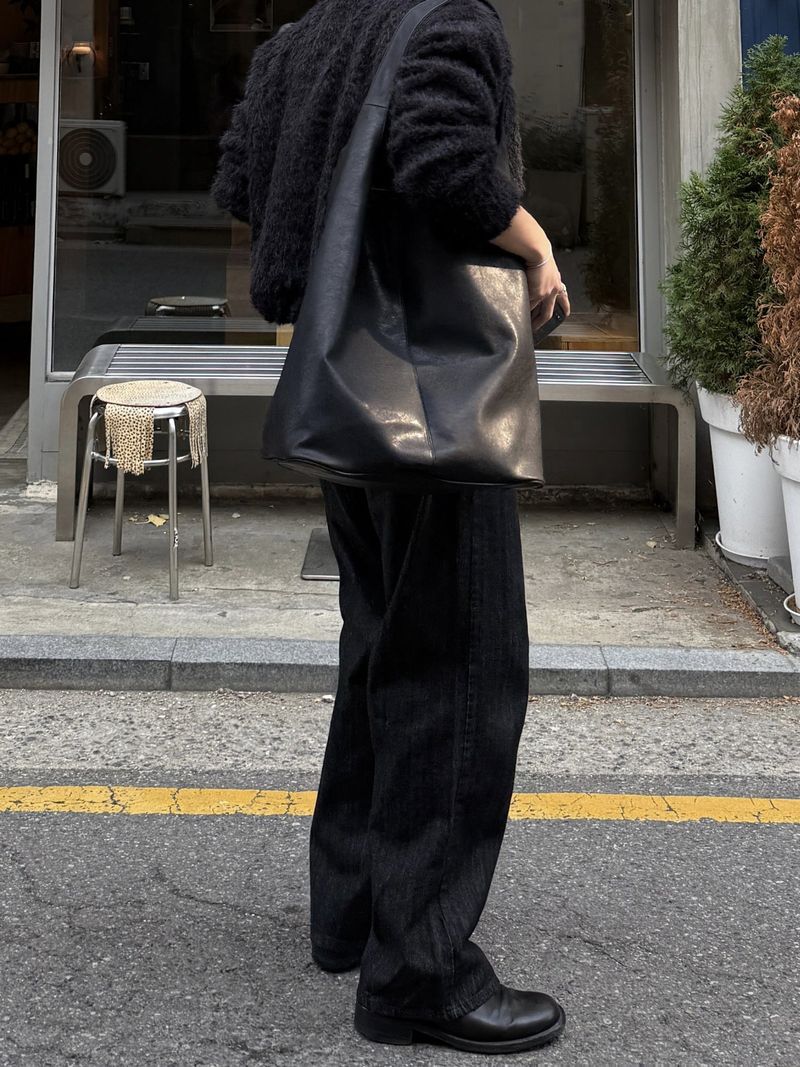 Airy texture cropped cardigan