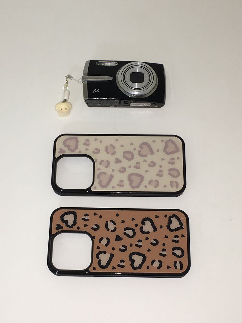 heart leopard (beige) case 