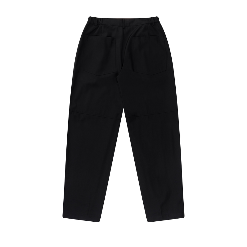 Hem Button Trousers (Black)