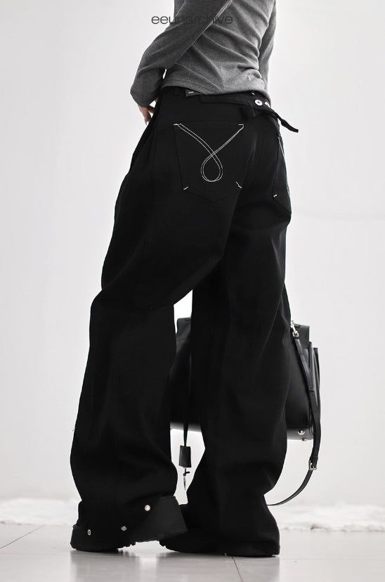 Utility loop wide pants