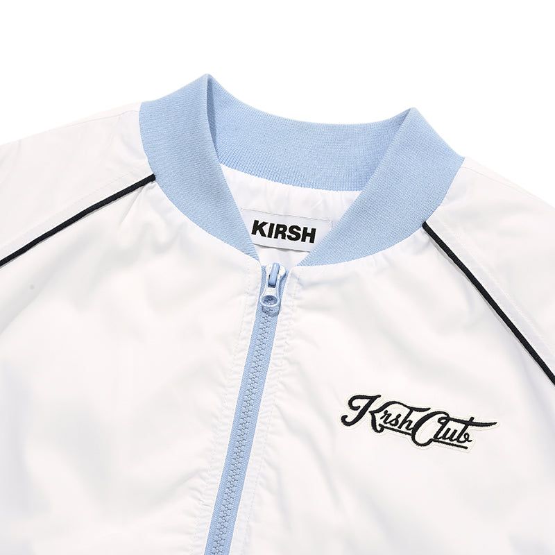 UNI LOGO WAPPEN CROP BLOUSON JACKET [IVORY]