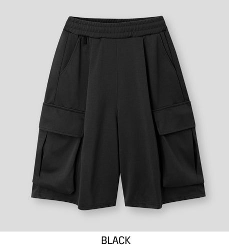 Toffee Wide Cargo Bermuda Pants