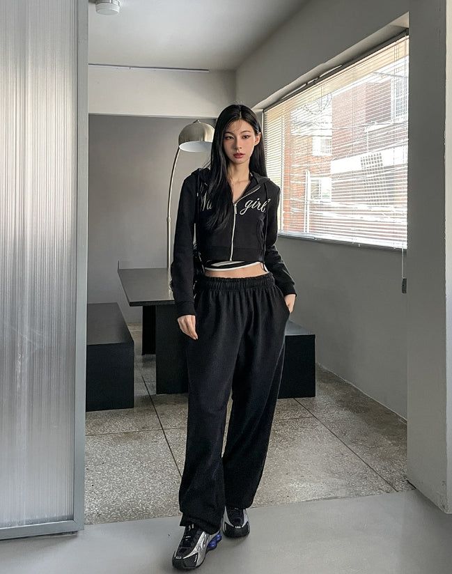 Girls Lettering Jogger Training Pants