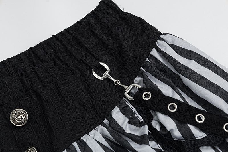 Violet Punk Ribbon Skirt