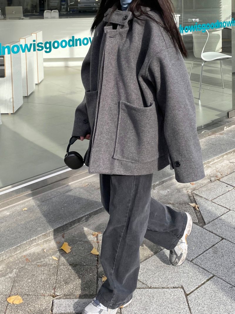 Vintage brush wide pants