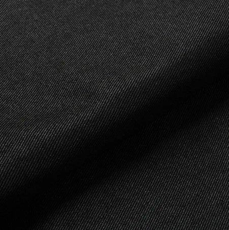 Canto Coated Black Denim Wide Pants