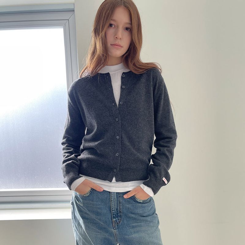 RAVEROUS（レイバロス）の「Rolling Knit Cardigan _Deep Charcoal（Tops）」