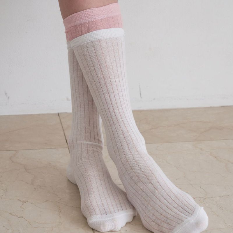 OVT-U(オーブイティーユー)の「Soft Layer Rib Socks_2 color(Fashion Accessories)」