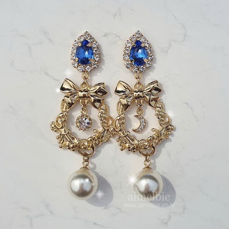 Royal Blue Garden Earring