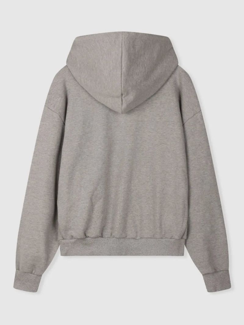 crop hood zip up
