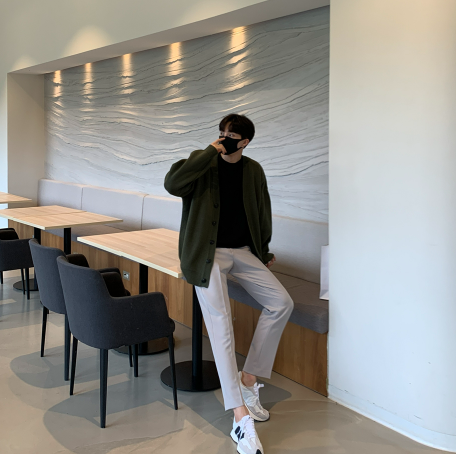 flander plain overfit cardigan