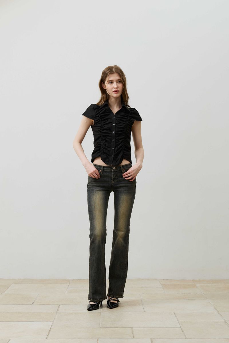 CIEL BOOTCUT DENIM PANTS / BLUE