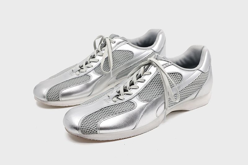 [Lab Series] Spider Leather Sneakers Silver
