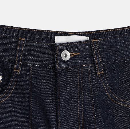Lowd Adjust Wide Denim Bermuda Pants